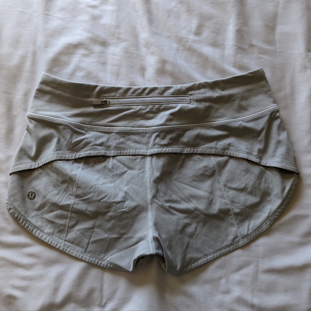 Lululemon Speed Up Shorts light gray